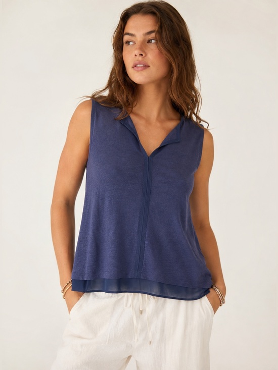 Sanctuary Tops - Sanctuary‎ Blue Sleeveless Top